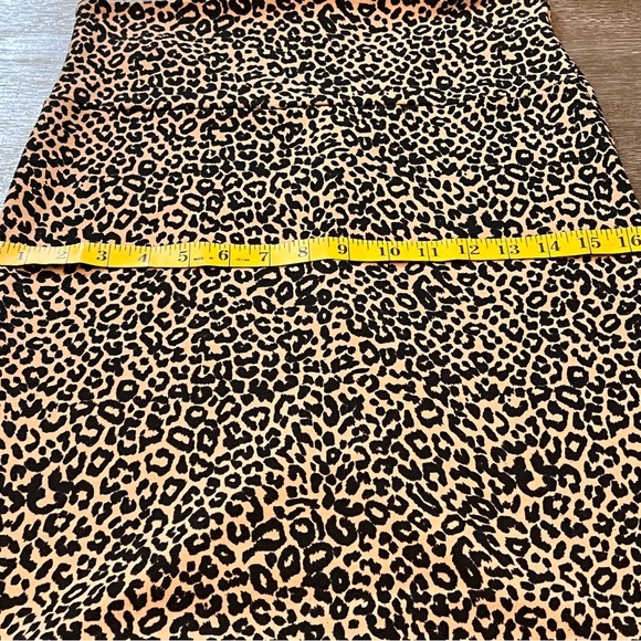 Vintage Leopard cheetah print pencil skirt size medium/ large - Picture 9 of 13